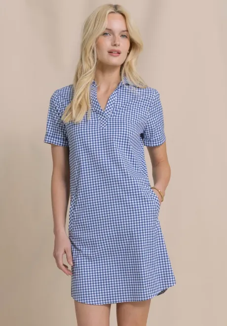 Kamryn Gingham Coastal Breeze Dress